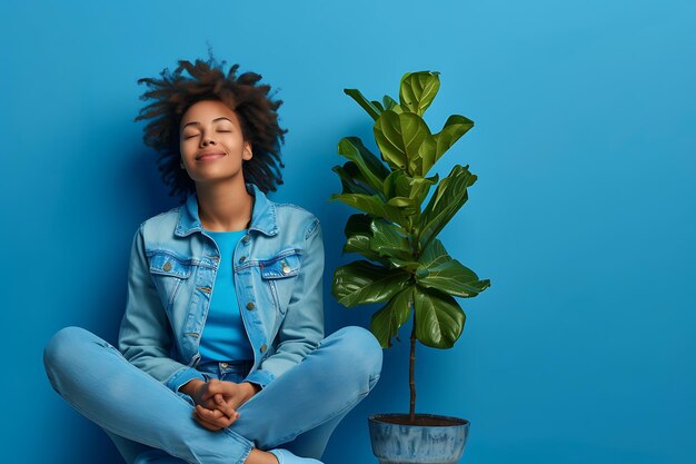 Young african american woman isolated relaxes after hard working day