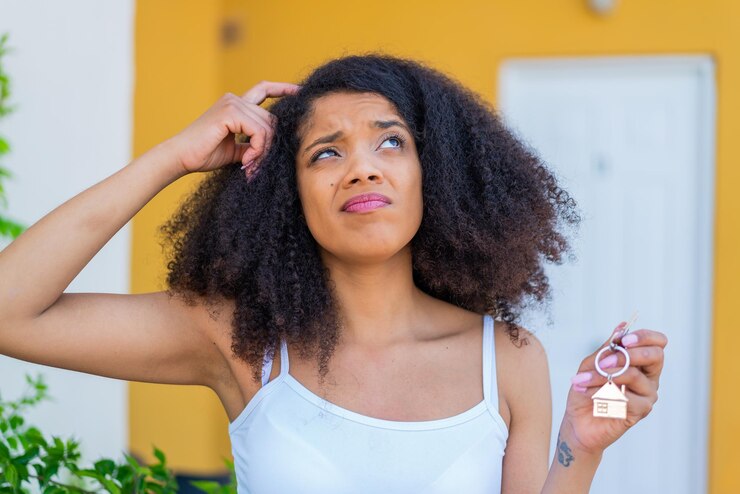 Young African American woman at outdoors
