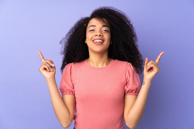 Young african american woman smiling