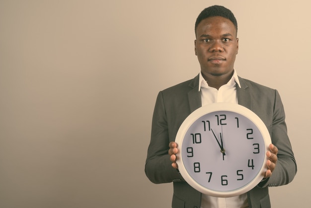 young African businessman wearing suit