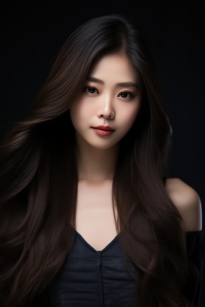 young Asian beauty women model