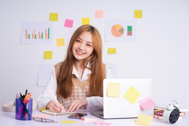 Young Asian businesswoman working concept