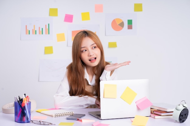 Young Asian businesswoman working concept