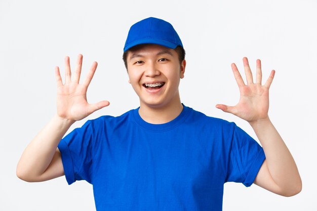 Young Asian man posing in the studio