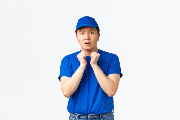 Young Asian man posing in the studio