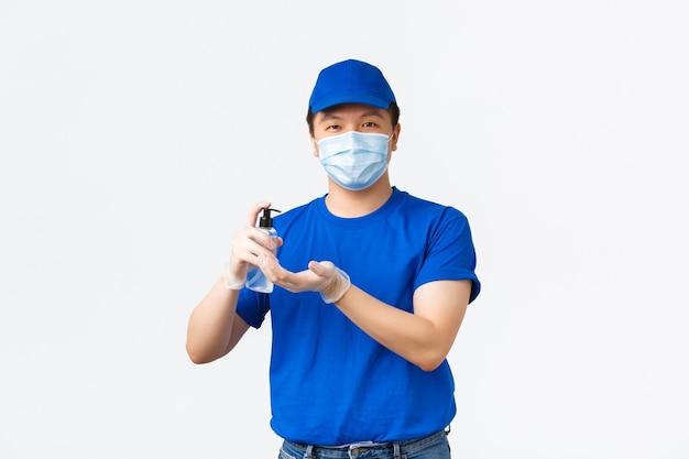 Young Asian man posing in the studio