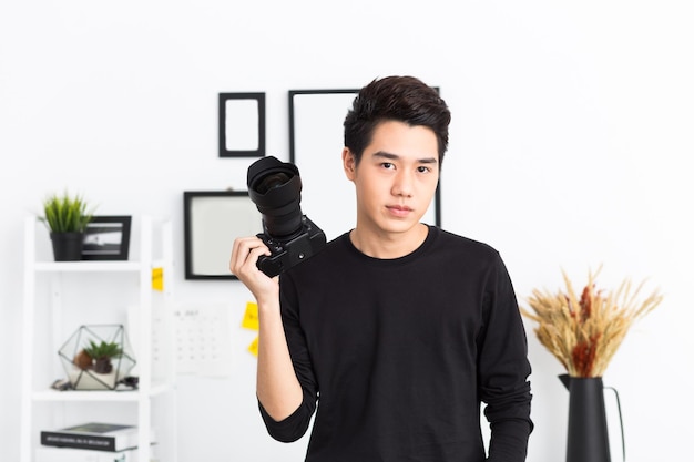 Young asian photographer