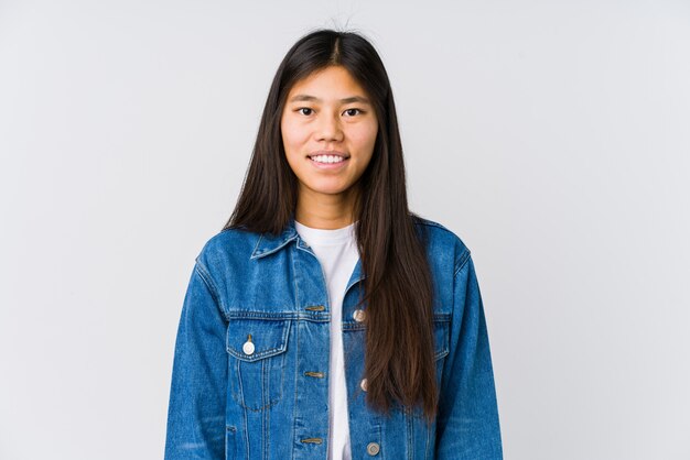 Young asian woman happy, smiling and cheerful.