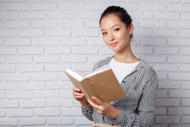 Young Asian woman student.