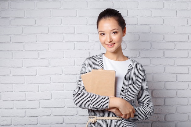 Young Asian woman student.