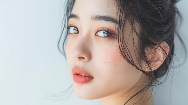 A young Asian woman39s beauty concept