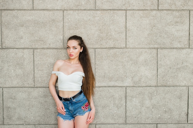 Young attractive woman posing