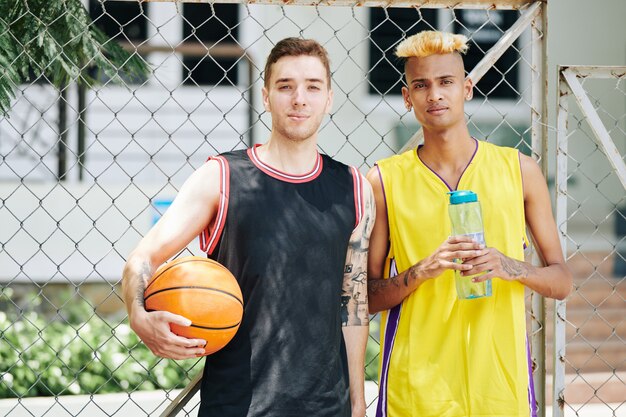 Young basketball players