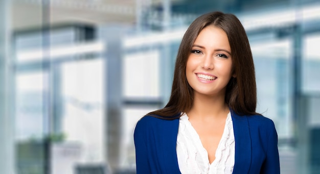 Young beautiful businesswoman