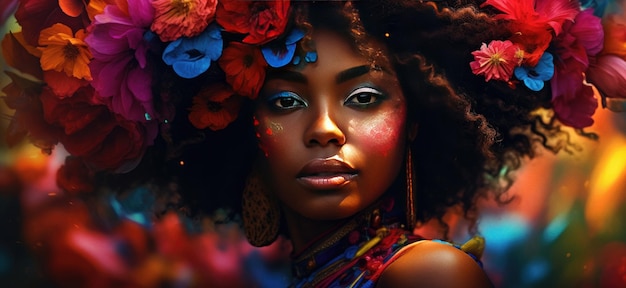 Young beautiful caribbean girl posing on street