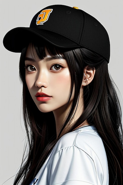 絶妙な顔の特徴モデルの美しさの壁紙の背景を持つ帽子をかぶった美しい少女