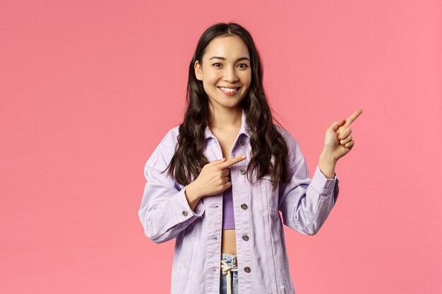 Young beautiful mixed-race woman with expression