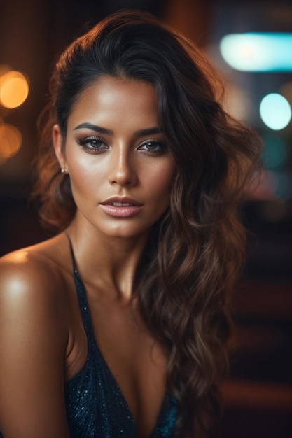 Young beautiful woman model