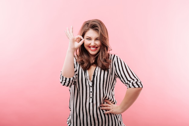 Young beautiful woman smiling