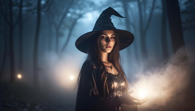 young beautyful sorceress impressive surreal cinematic lighting cinematic photoshot extremely