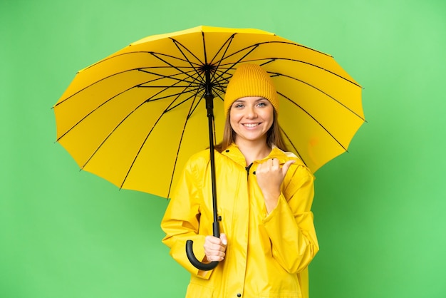 Young blonde woman over isolated background