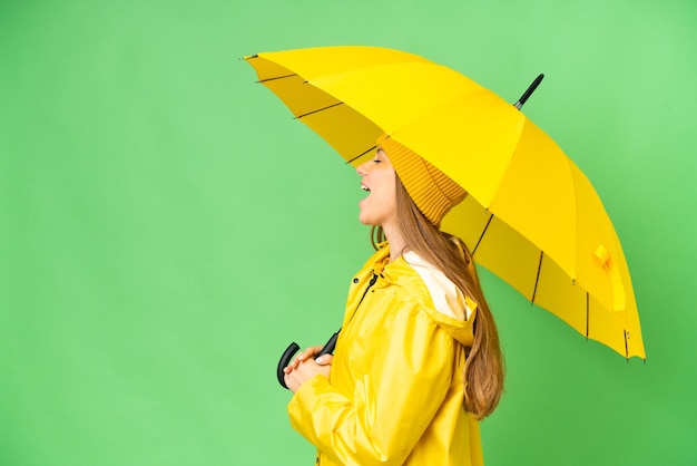 Young blonde woman over isolated background