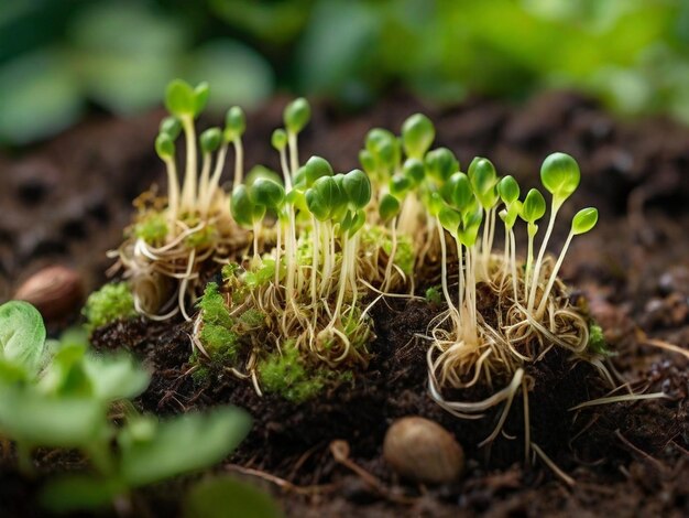 若い植物芽 ベジタリアン性