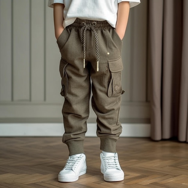 Young boy fashion model