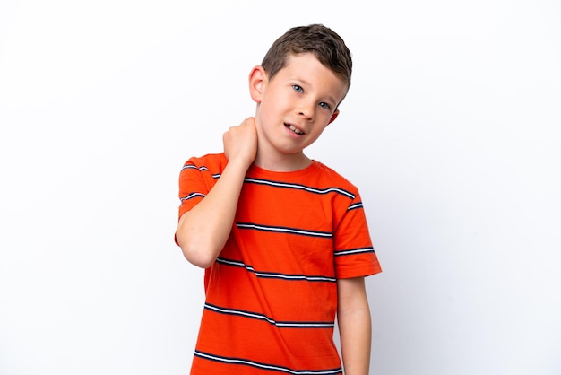 Young boy over isolated background