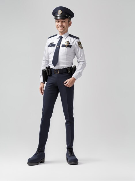 a young boy in a police uniform