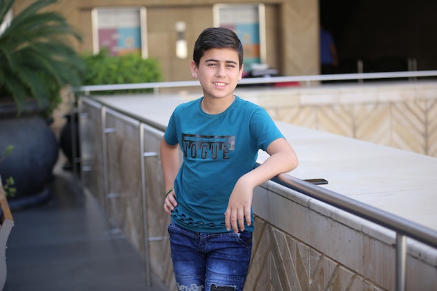 young boy during Tourist shopping trip