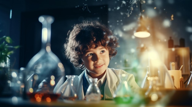 Young Boy Wearing Glasses and Bow Tie Back to School