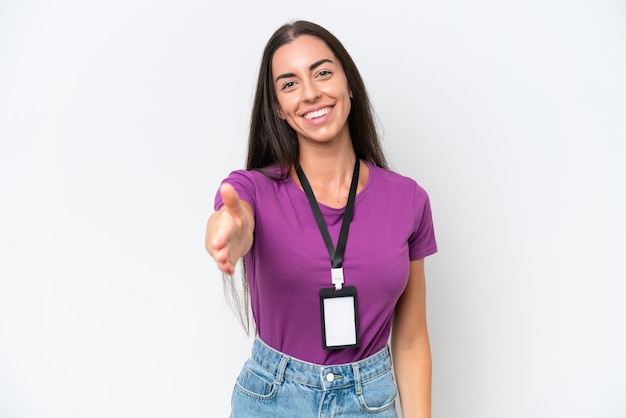 Young brunette caucasian woman