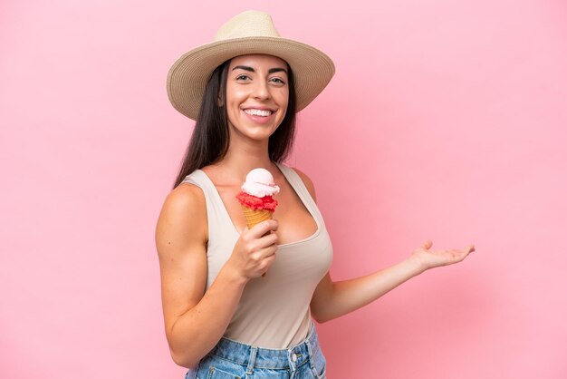 Young brunette caucasian woman