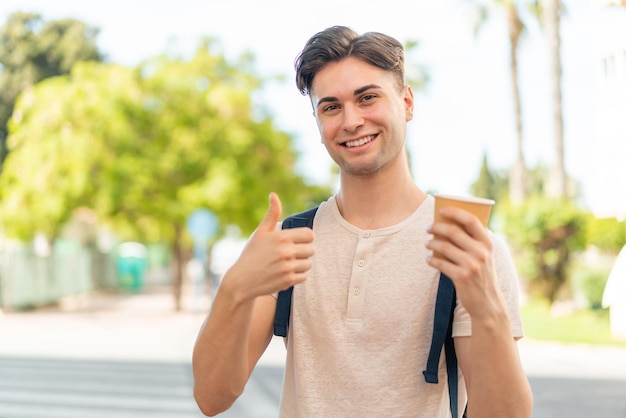 Young brunette handsome man