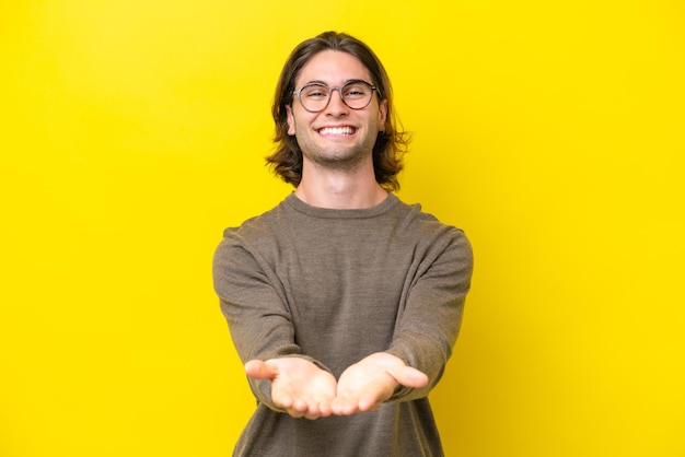 Young brunette handsome man