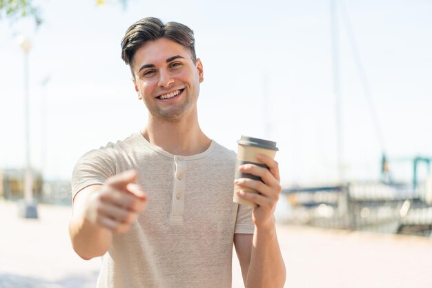 Young brunette handsome man