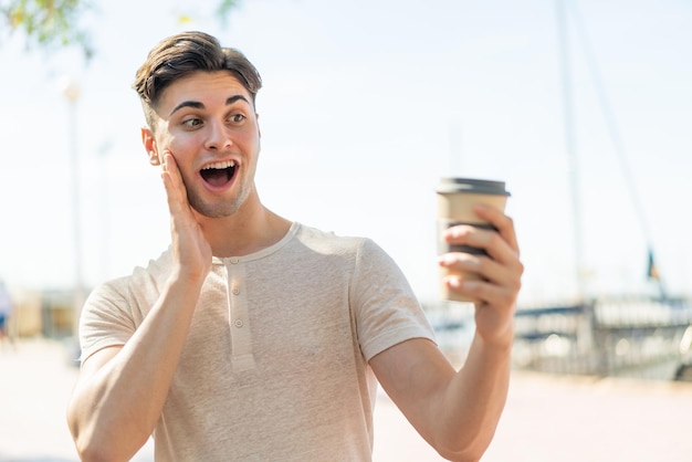 Young brunette handsome man