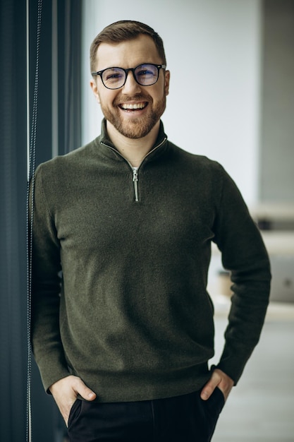 Young business man at the office