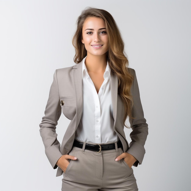 Photo young business woman in office suit