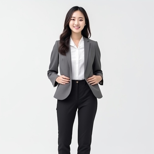 young business woman in office suit