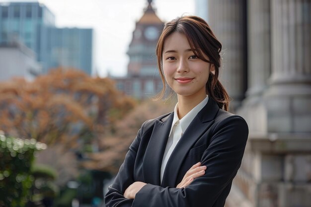 写真 若い女性ビジネスマン