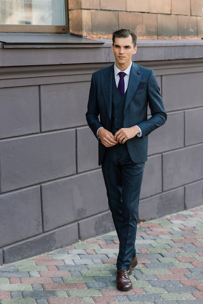 Young businessman in formal clothes