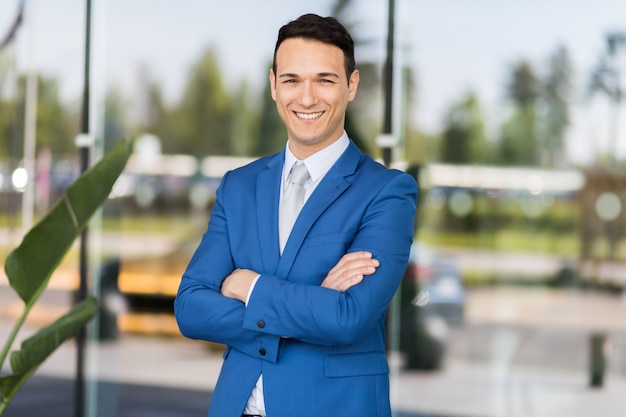 Young businessman outdoor