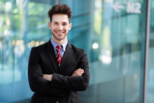 Young businessman outdoor