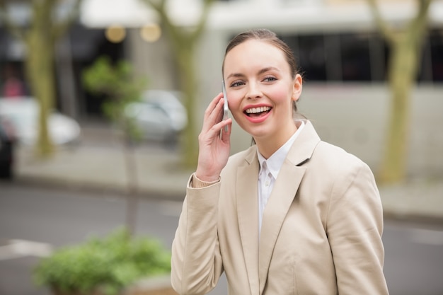 Young businesswoman on the phone