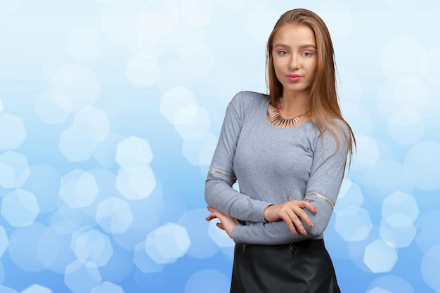 Young businesswoman smiling