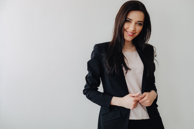 Young businesswoman wearing a suit