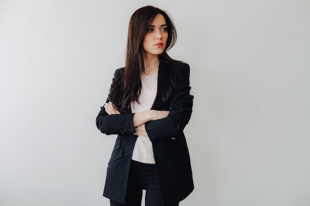 Young businesswoman wearing a suit