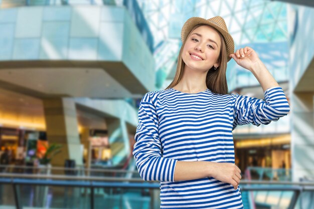 Young casual style woman portrait